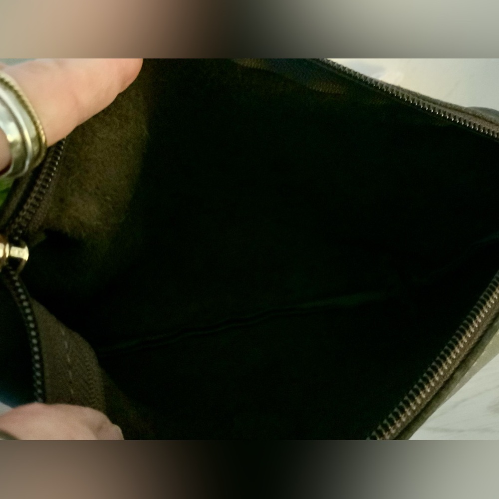 ANTHROPOLOGIE LEATHER SLOUCHY SHOULDER BAG & POUCH CHOCOLATE NWT - Picture 11 of 11